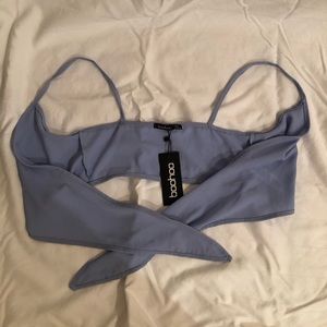Front tie crop top